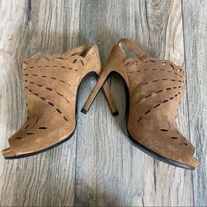 Booties! Via Spiga size 6 suede and leather.